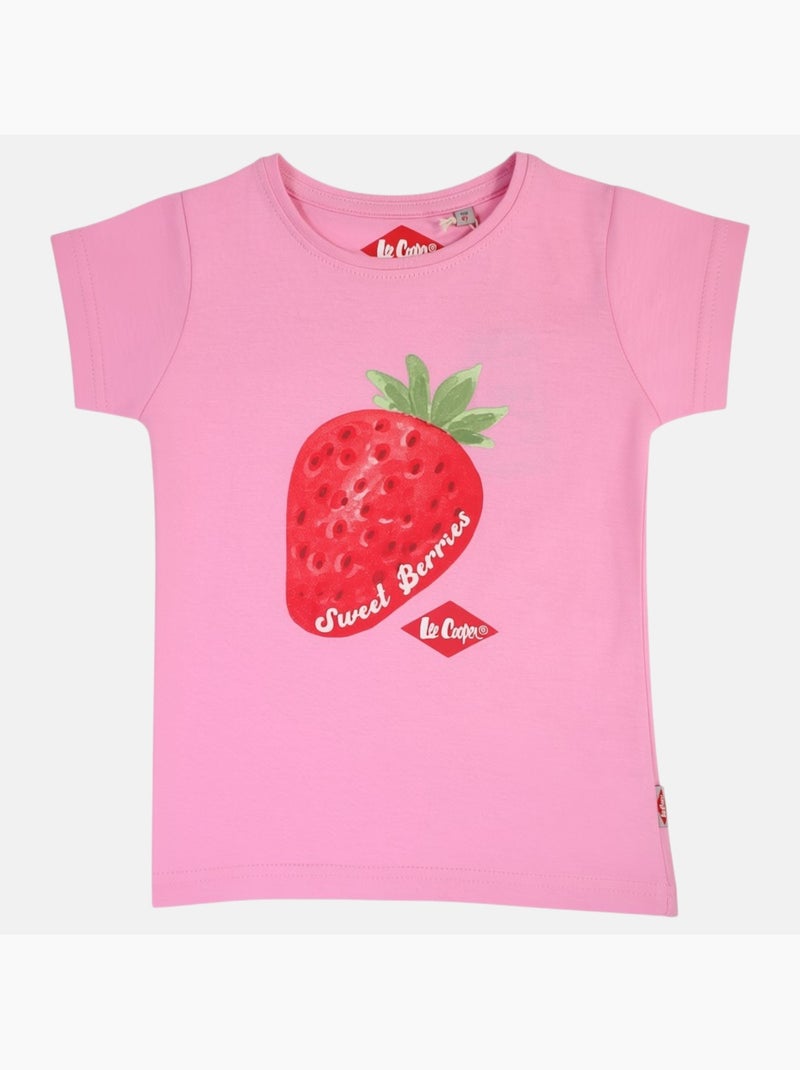 Lee Cooper - T-shirt manches courtes avec dessin Rose - Kiabi