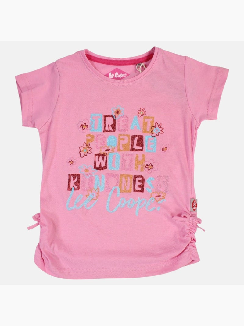 Lee Cooper - T-shirt manches courtes avec dessin Rose - Kiabi