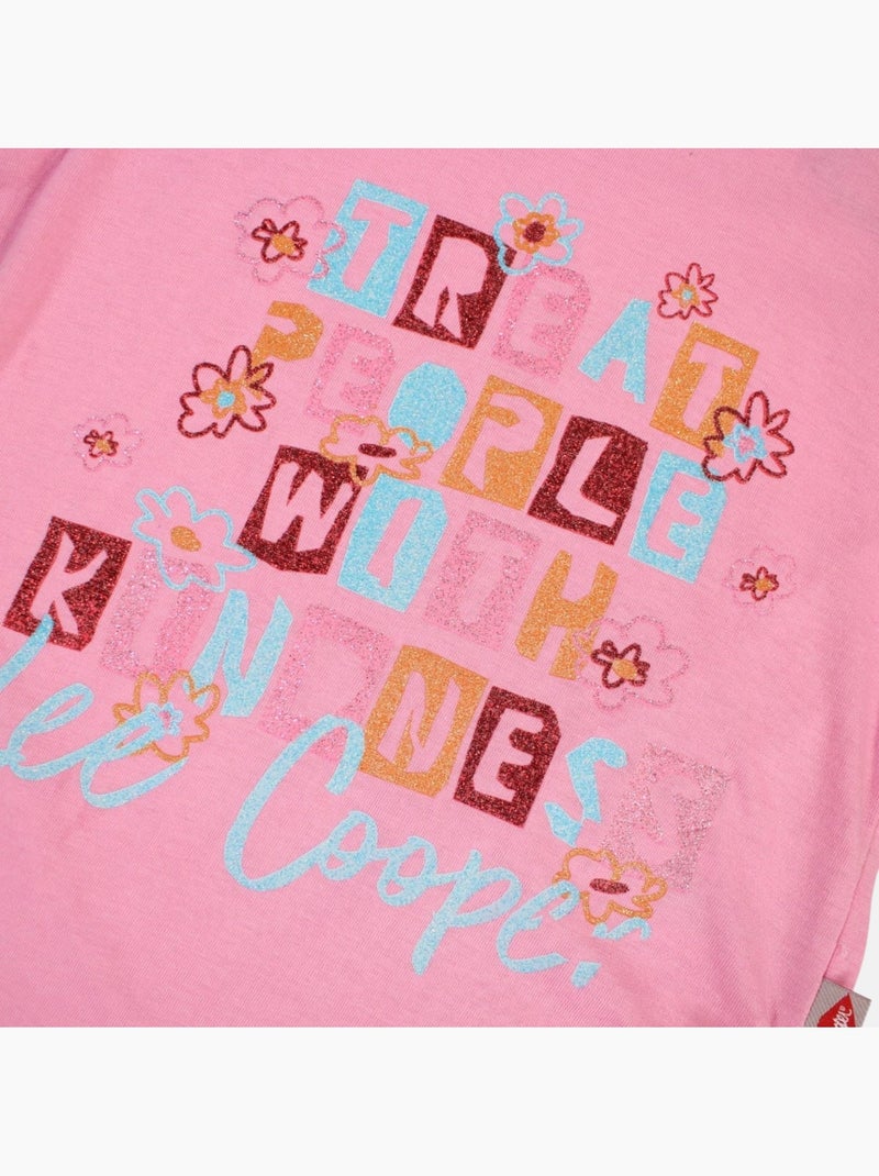 Lee Cooper - T-shirt manches courtes avec dessin Rose - Kiabi