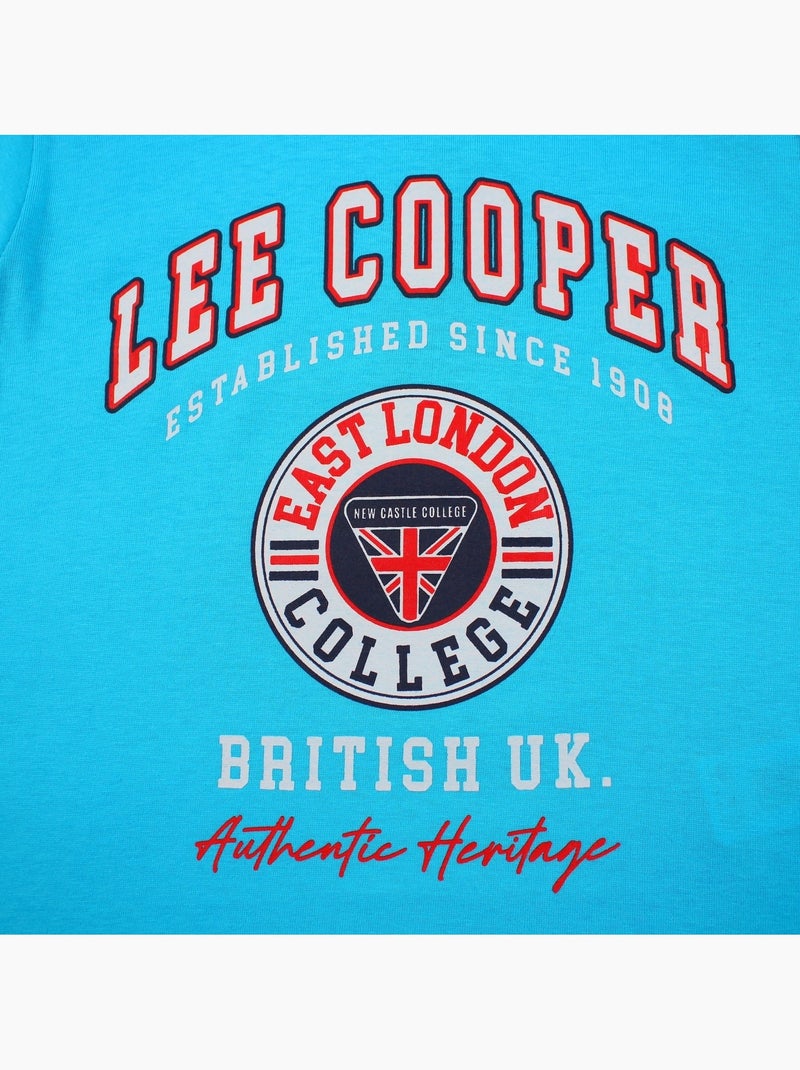Lee Cooper - T-shirt manches courtes avec imprimé Bleu - Kiabi