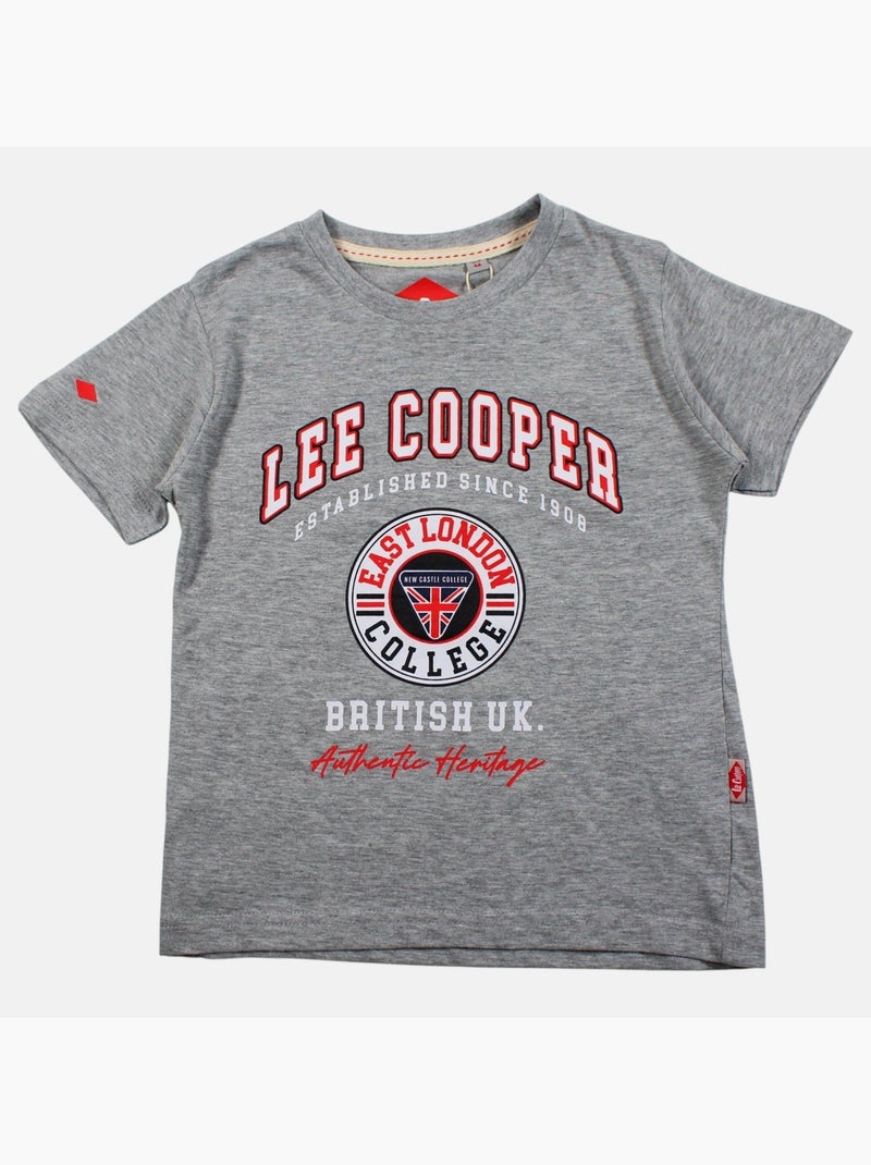 Lee Cooper - T-shirt manches courtes avec imprimé Gris - Kiabi