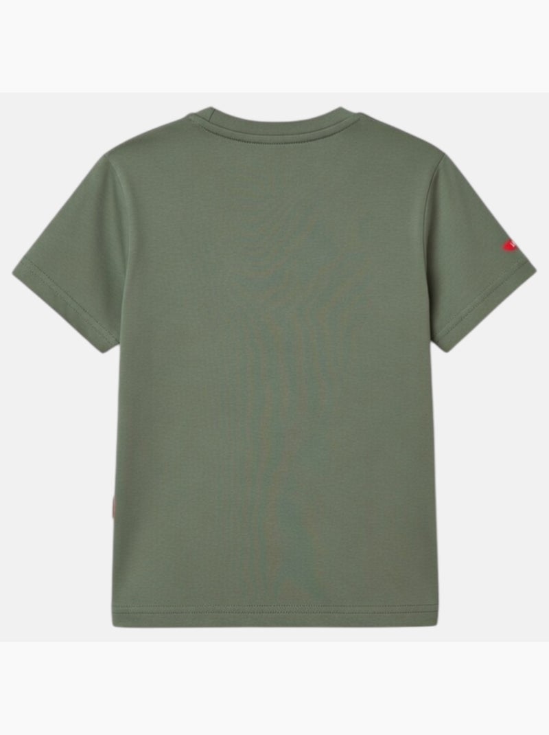 Lee Cooper - T-shirt manches courtes avec imprimé Kaki - Kiabi