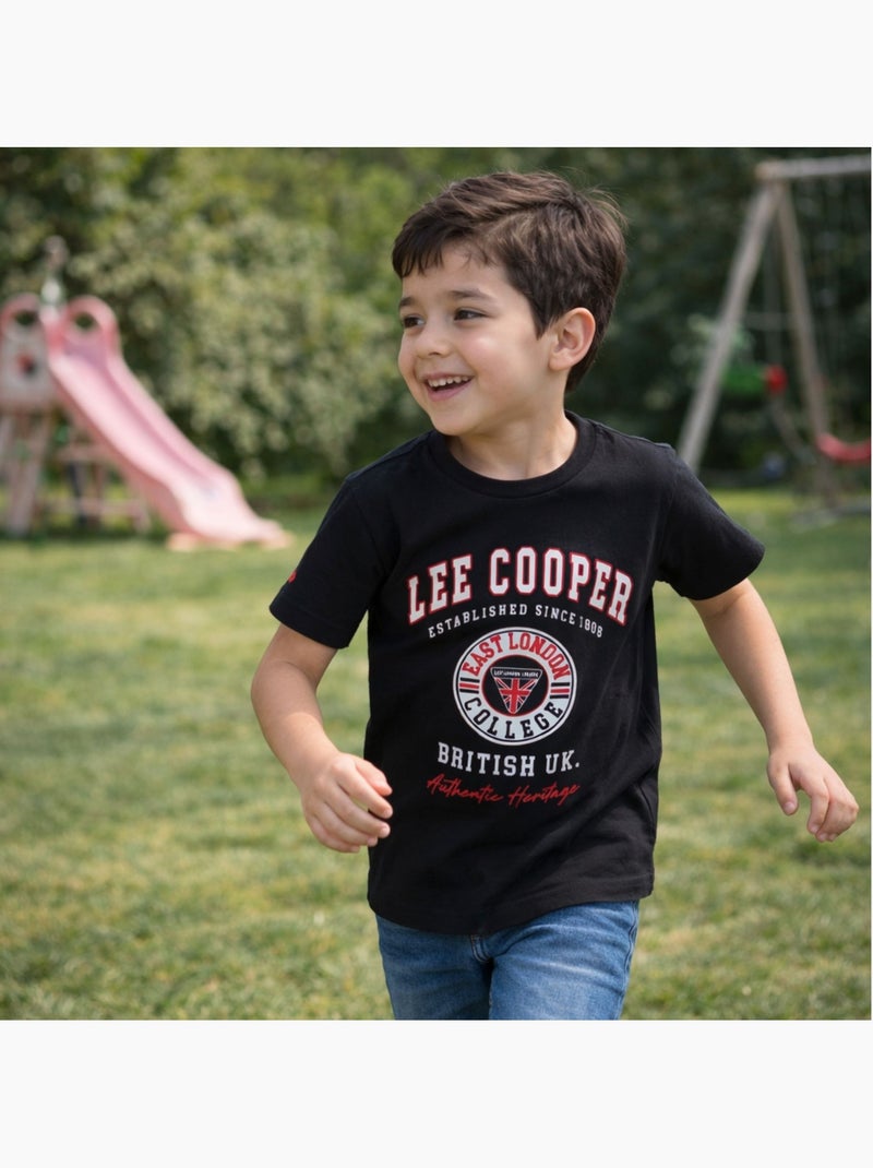 Lee Cooper - T-shirt manches courtes avec imprimé Noir - Kiabi