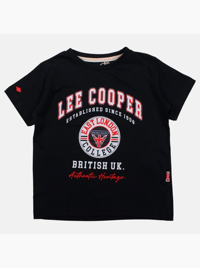 Lee Cooper - T-shirt manches courtes avec imprimé Noir - Kiabi