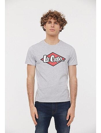 Lee Cooper - T-Shirt manches courtes coton col rond AZZIK - Kiabi