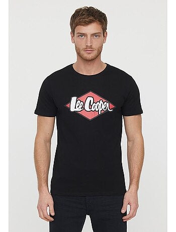 Lee Cooper - T-Shirt manches courtes coton col rond AZZIK - Kiabi