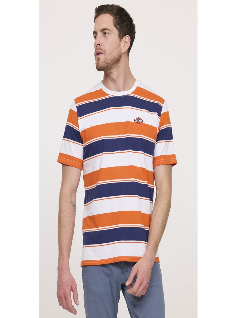 Lee Cooper - T-shirt manches courtes coton comfort ALOXI Orange - Kiabi