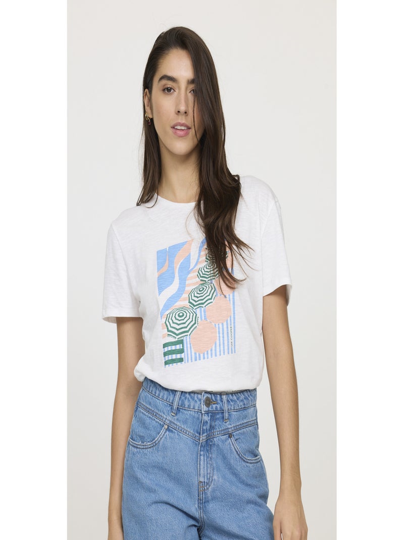 Lee Cooper - T-shirt manches courtes coton comfort APLA Blanc - Kiabi