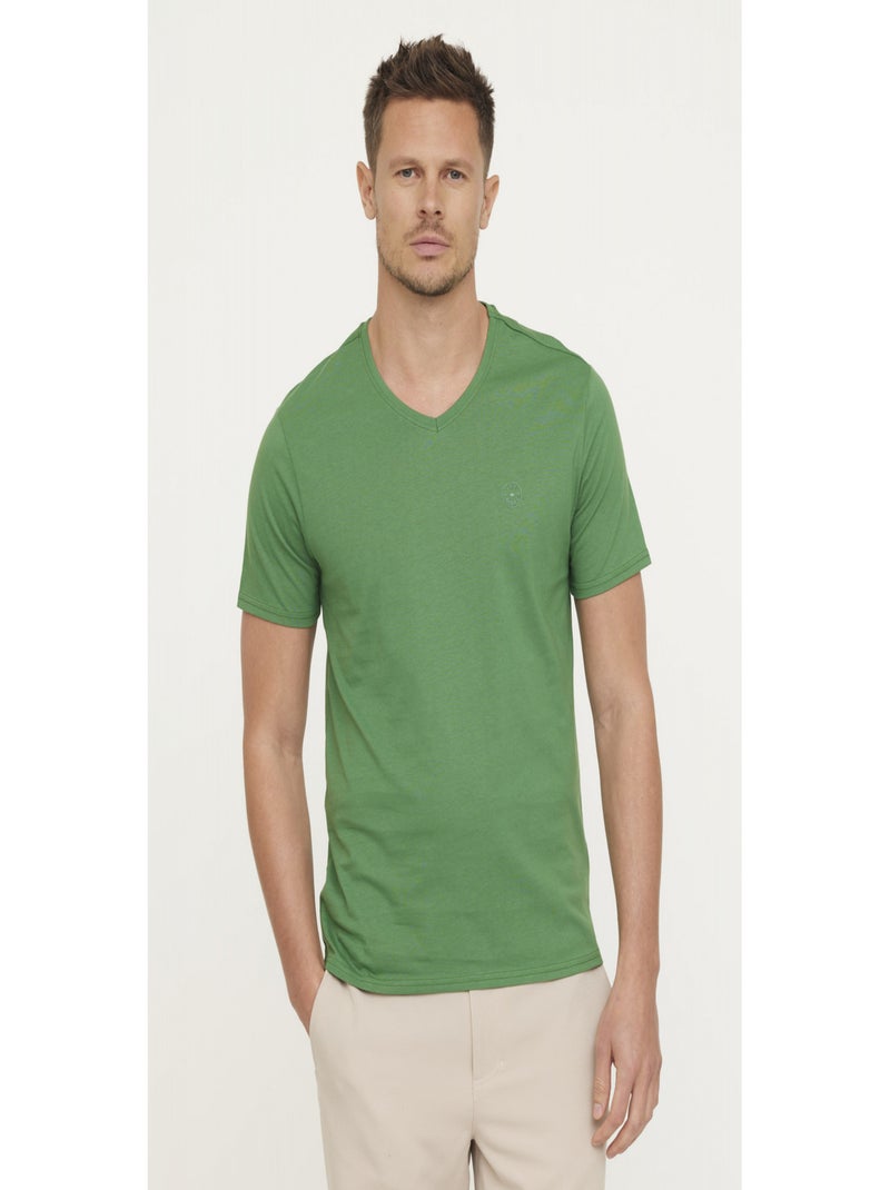 Lee Cooper - T-shirt manches courtes coton regular AJESSY MC Vert - Kiabi