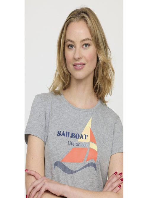 Lee Cooper - T-shirt manches courtes coton regular AMITA - Kiabi