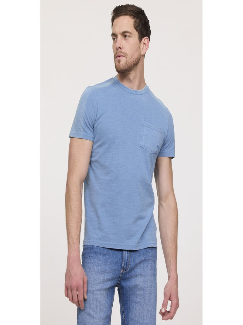 Lee Cooper - T-shirt manches courtes coton regular ARICO Bleu - Kiabi