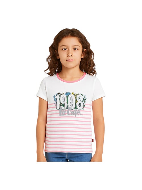 Lee Cooper - T-shirt manches courtes fille à motif - Kiabi