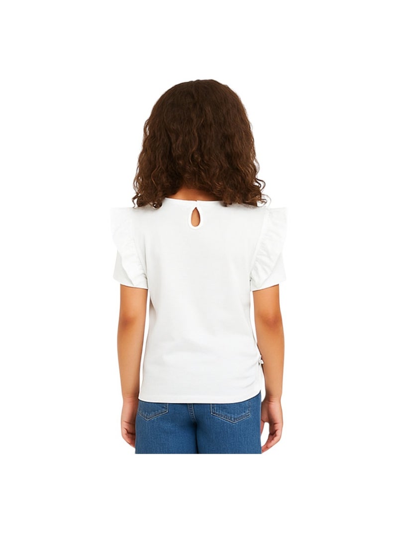 Lee Cooper - T-shirt manches courtes fille Blanc - Kiabi