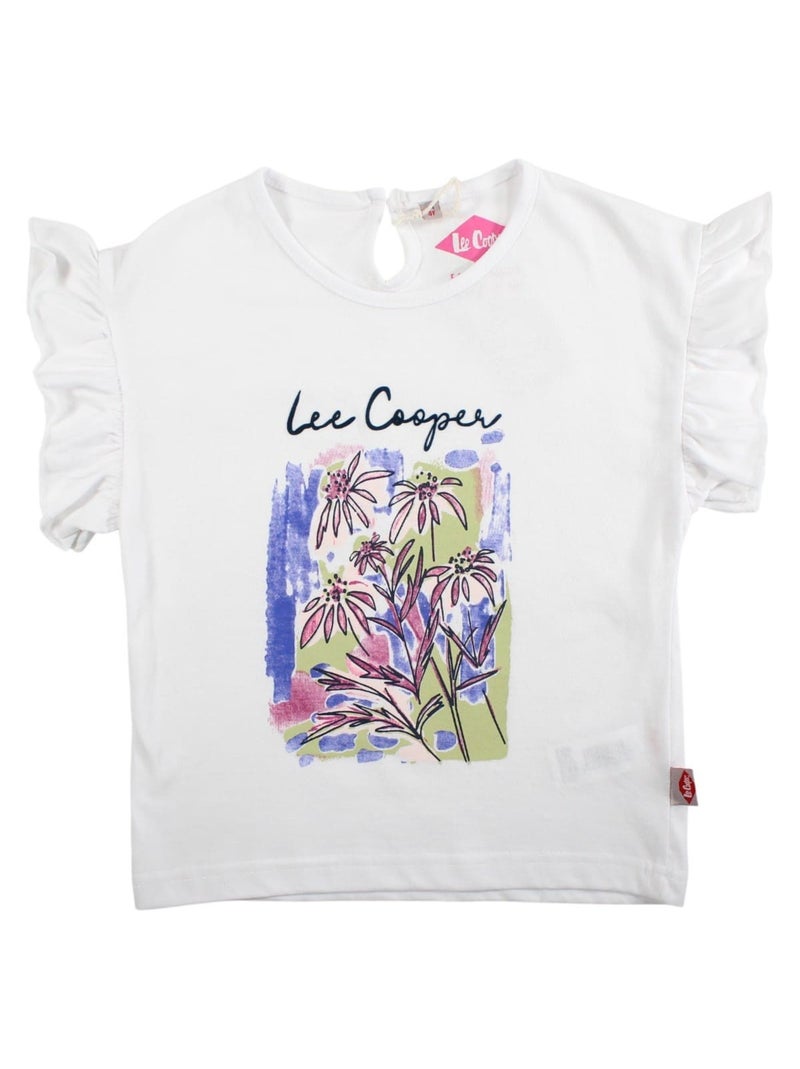 Lee Cooper - T-shirt manches courtes fille Blanc - Kiabi
