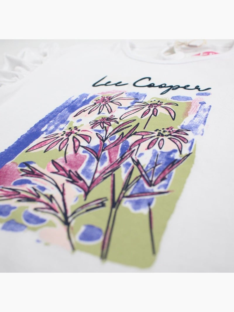 Lee Cooper - T-shirt manches courtes fille Blanc - Kiabi