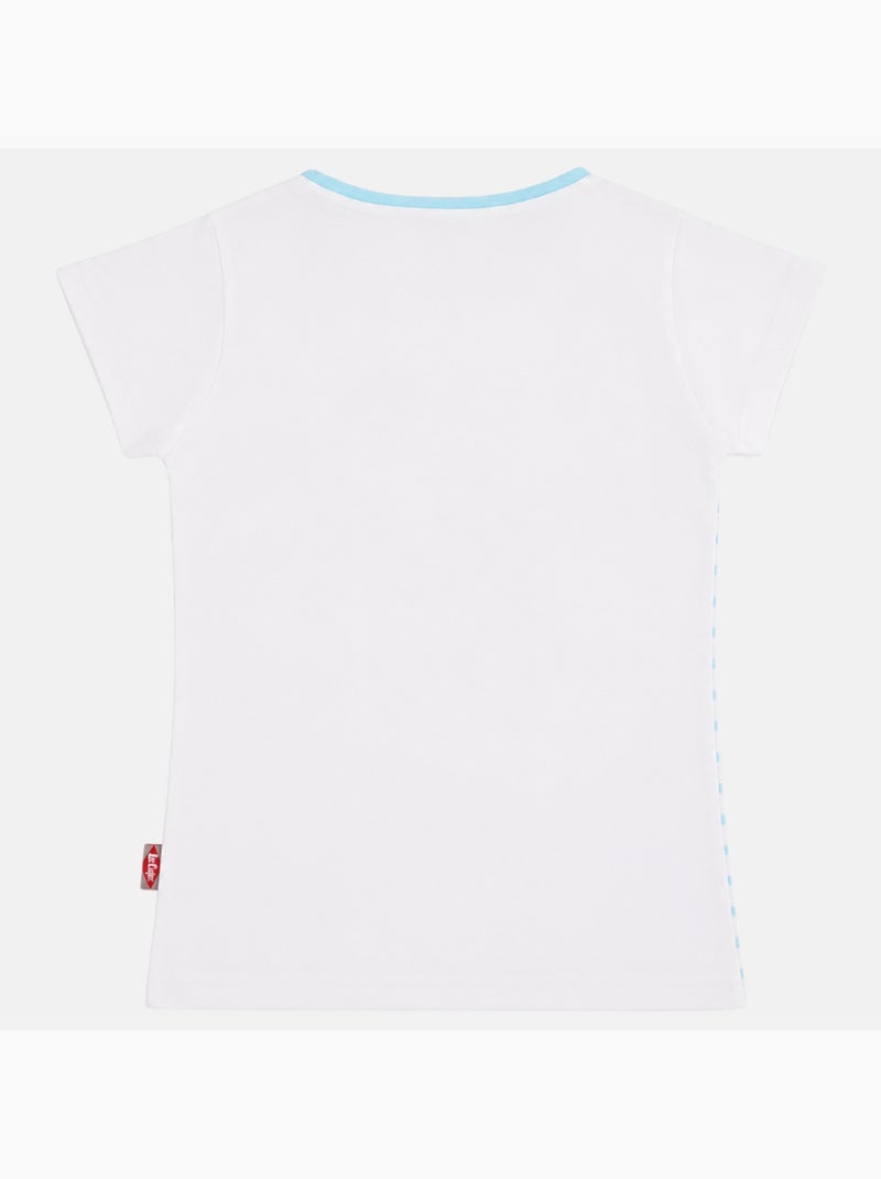 Lee Cooper - T-shirt manches courtes fille Bleu - Kiabi