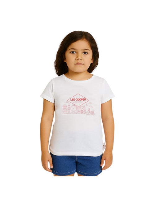 Lee Cooper - T-shirt manches courtes fille imprimé - Kiabi
