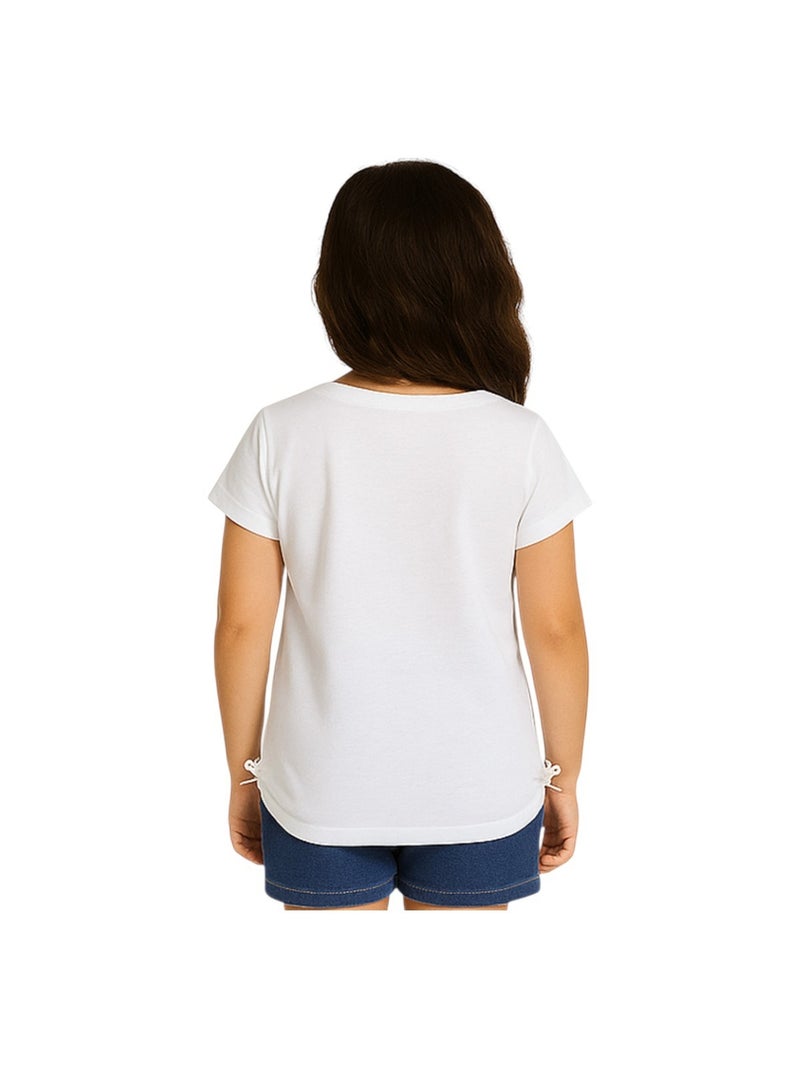 Lee Cooper - T-shirt manches courtes fille imprimé Blanc - Kiabi