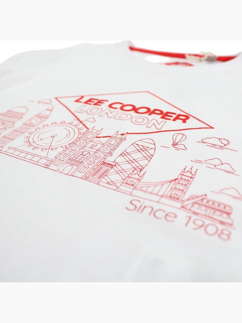 Lee Cooper - T-shirt manches courtes fille imprimé Blanc - Kiabi