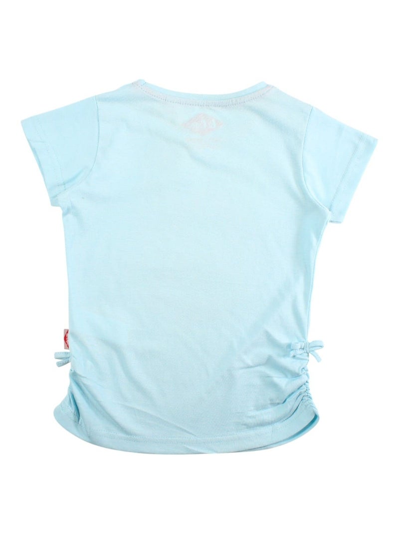 Lee Cooper - T-shirt manches courtes fille imprimé Bleu - Kiabi