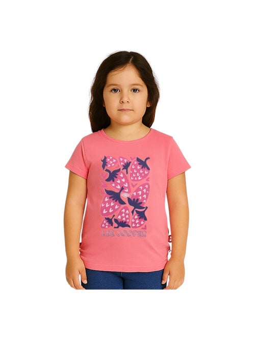 Lee Cooper - T-shirt manches courtes fille imprimé - Kiabi