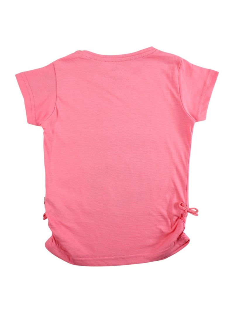 Lee Cooper - T-shirt manches courtes fille imprimé Rose - Kiabi