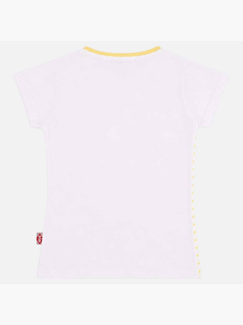 Lee Cooper - T-shirt manches courtes fille Jaune - Kiabi