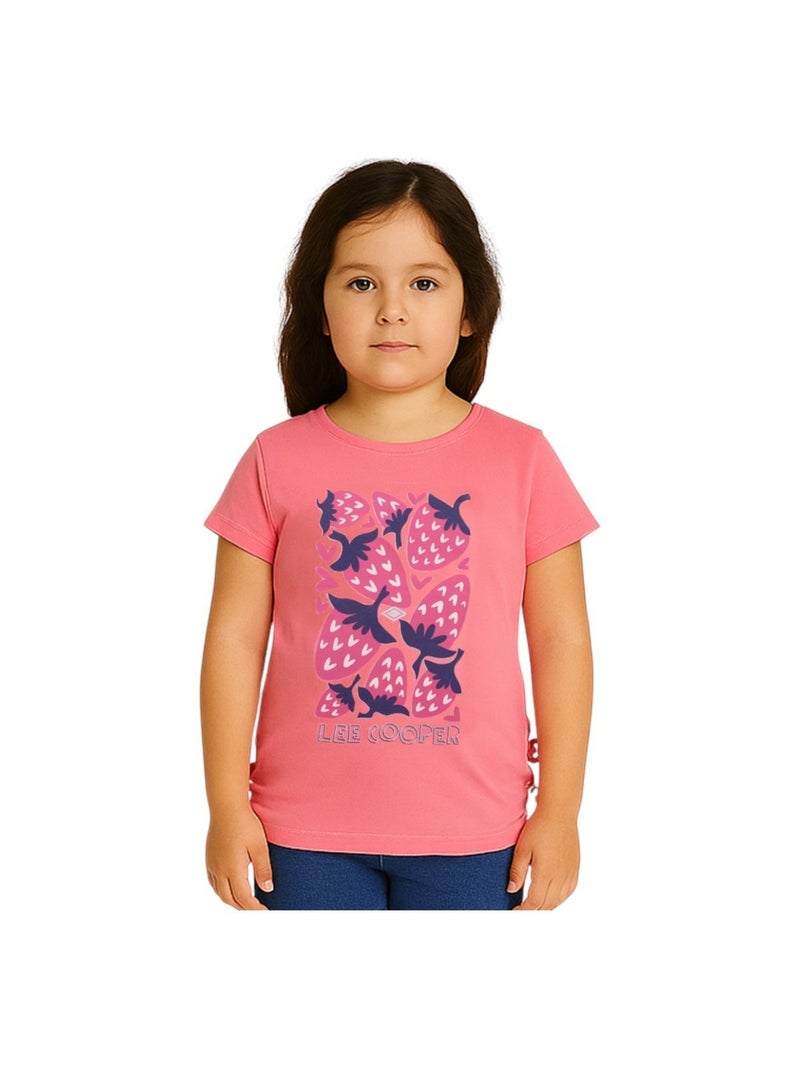 T -shirt manches courtes rose poudrée femme | Cache Cache