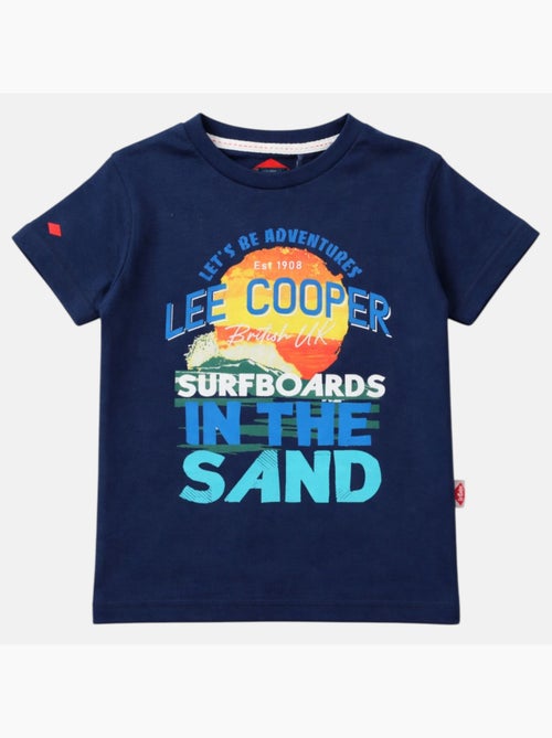 Lee Cooper - T-shirt manches courtes garçon avec dessin coloré - Kiabi