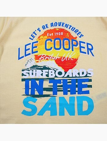 Lee Cooper - T-shirt manches courtes garçon avec dessin coloré