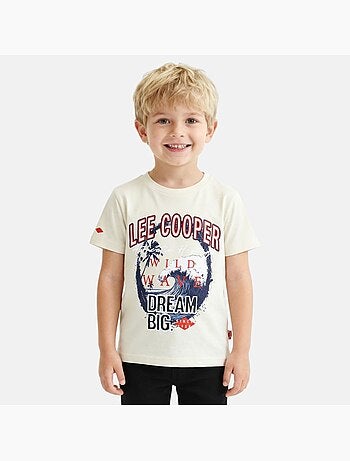 Lee Cooper - T-shirt manches courtes garçon avec imprimé