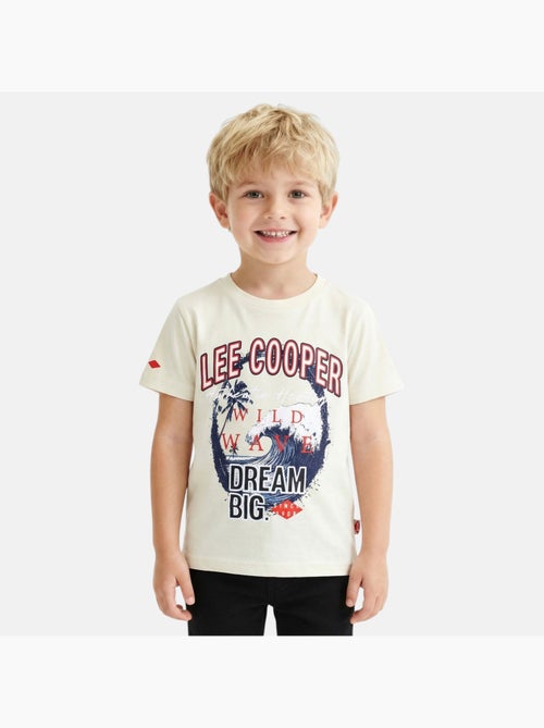 Lee Cooper - T-shirt manches courtes garçon avec imprimé - Kiabi