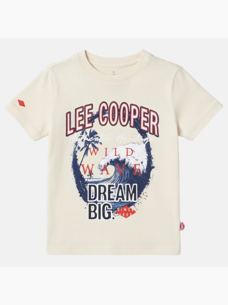 Lee Cooper - T-shirt manches courtes garçon avec imprimé Blanc - Kiabi