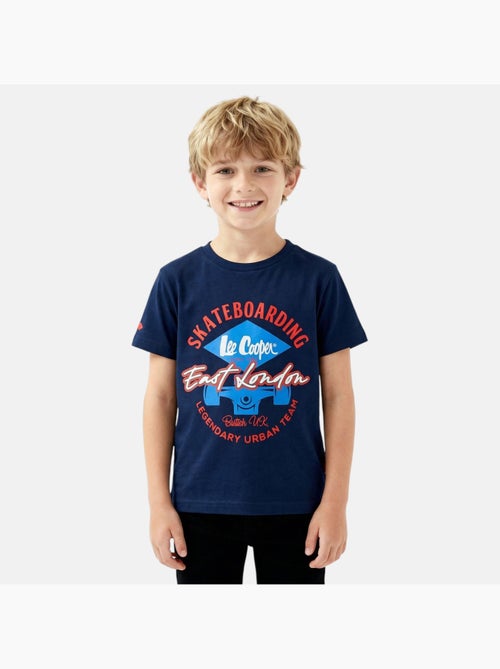 Lee Cooper - T-shirt manches courtes garçon avec imprimé - Kiabi