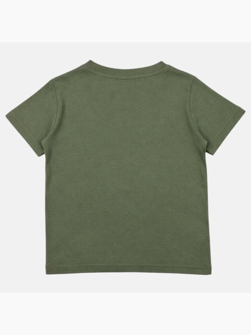 Lee Cooper - T-shirt manches courtes garçon avec imprime colore Kaki - Kiabi