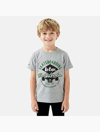 Lee Cooper - T-shirt manches courtes garçon avec imprimé