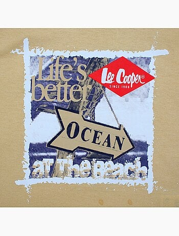 Lee Cooper - T-shirt manches courtes garçon avec imprime ocean