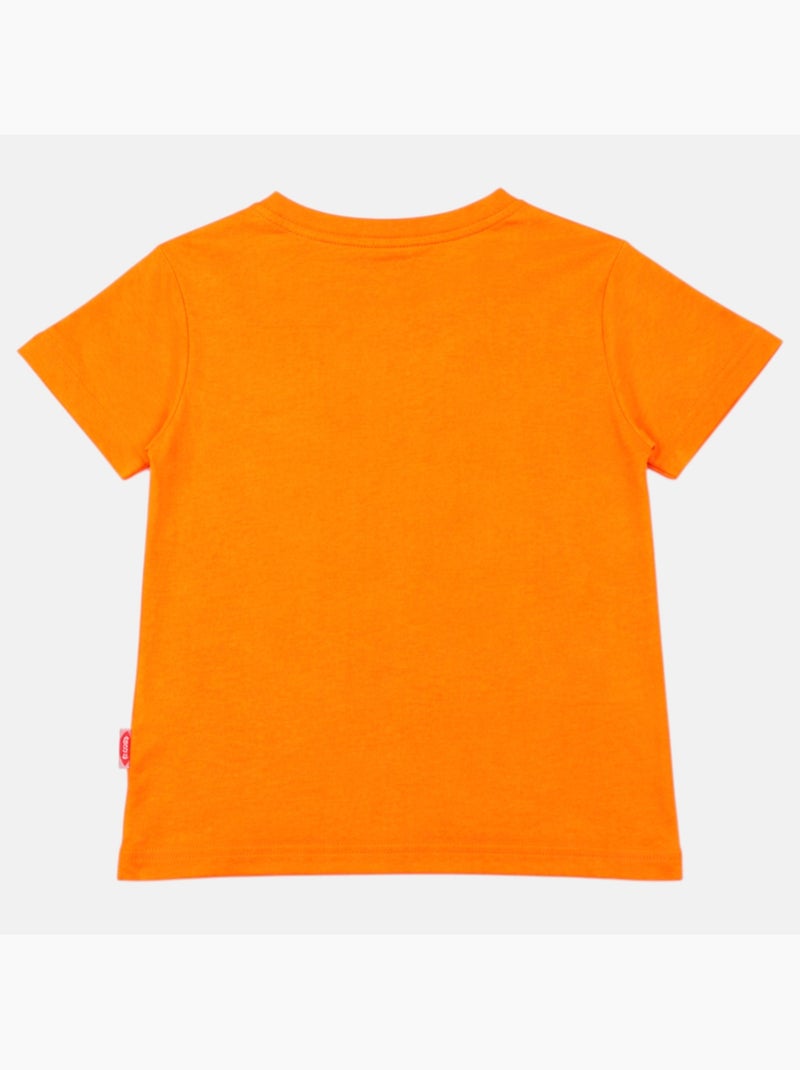 Lee Cooper - T-shirt manches courtes garçon avec imprime ocean Orange - Kiabi