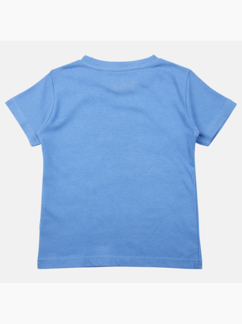 Lee Cooper - T-shirt manches courtes garçon avec imprime skateboard Bleu - Kiabi