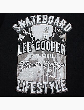 Lee Cooper - T-shirt manches courtes garçon avec imprime skateboard