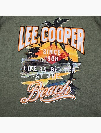 Lee Cooper - T-shirt manches courtes garçon avec motif plage