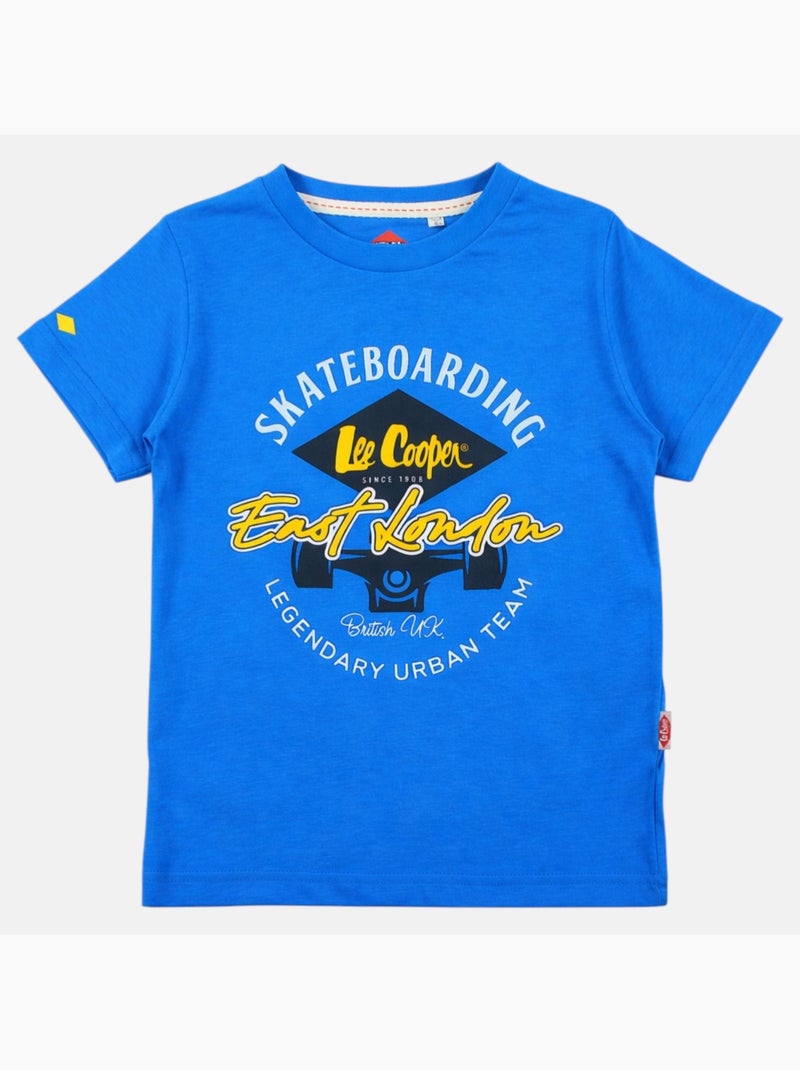 Lee Cooper - T-shirt manches courtes garçon Bleu - Kiabi