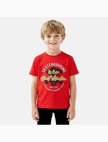 Lee Cooper - T-shirt manches courtes garçon avec imprimé