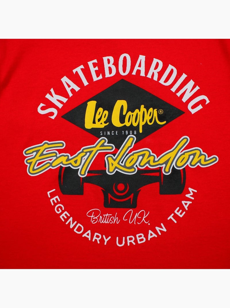 Lee Cooper - T-shirt manches courtes garçon Rouge - Kiabi