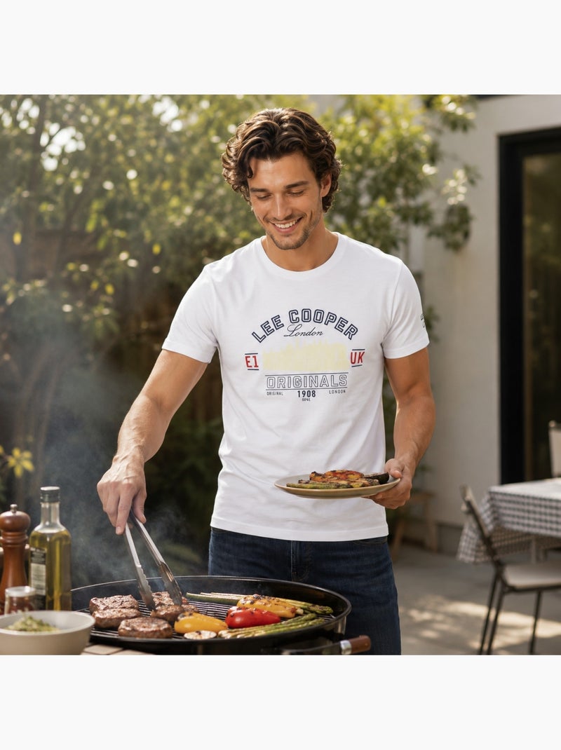 Lee Cooper - T-shirt manches courtes homme Blanc - Kiabi
