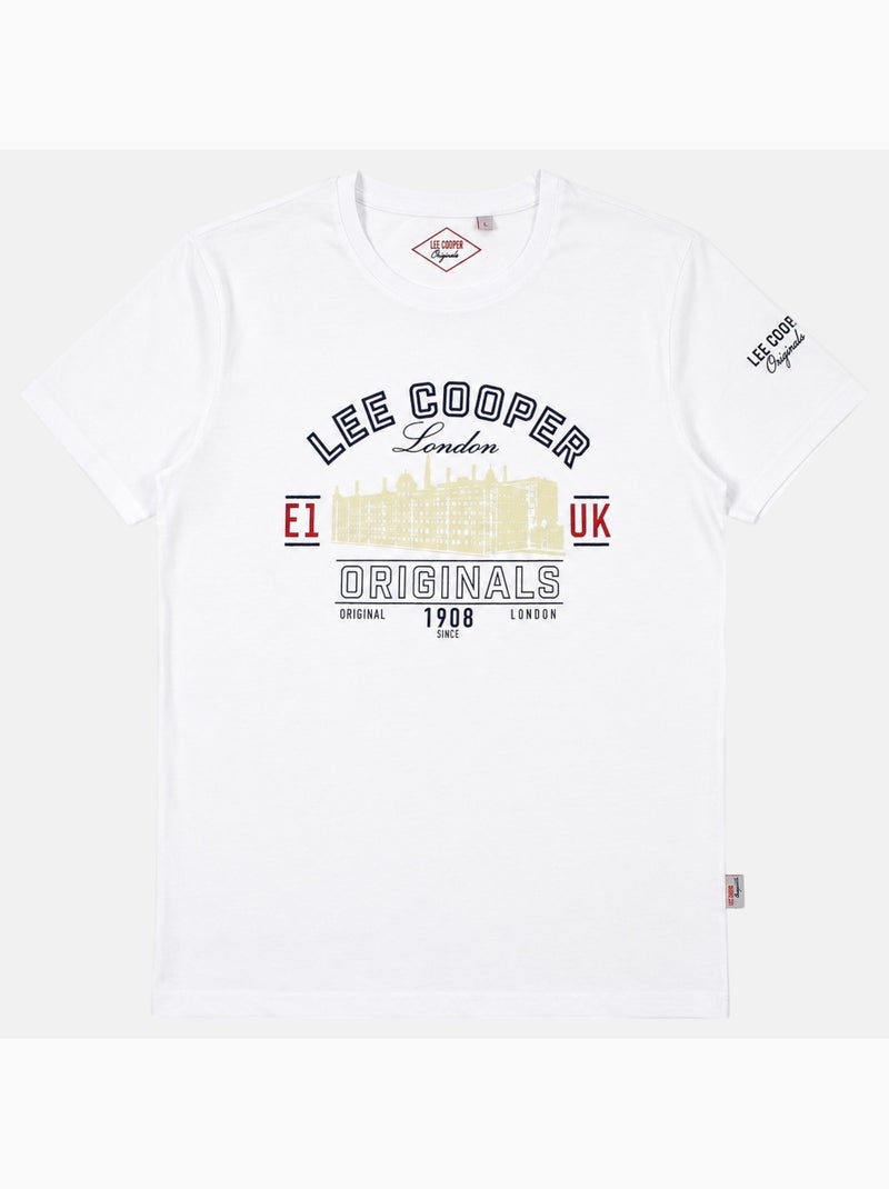 Lee Cooper - T-shirt manches courtes homme Blanc - Kiabi