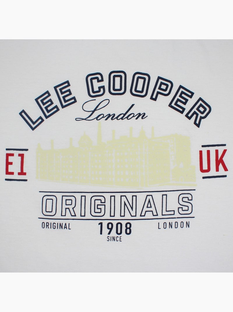 Lee Cooper - T-shirt manches courtes homme Blanc - Kiabi