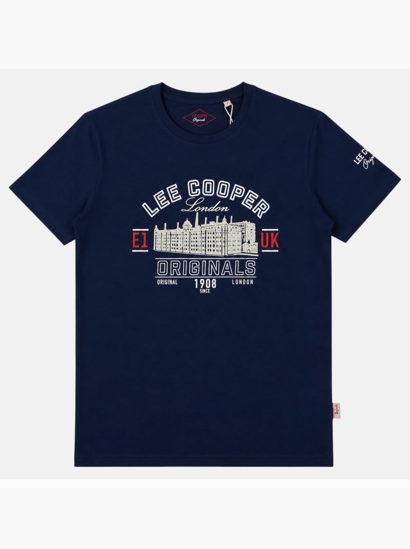 Lee Cooper - T-shirt manches courtes homme Bleu marine - Kiabi