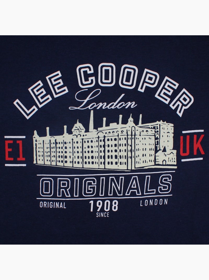 Lee Cooper - T-shirt manches courtes homme Bleu marine - Kiabi