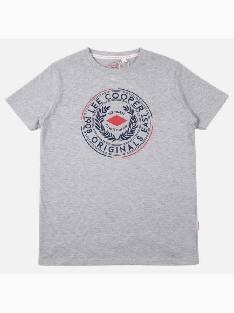 Lee Cooper - T-shirt manches courtes homme Gris - Kiabi